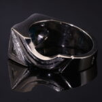 انگشتر نقره توپاز سبز A+ کد 12508 - Image 3