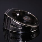 انگشتر نقره گارنت A+ کد 12520 - Image 3