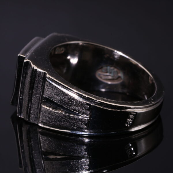 انگشتر نقره گارنت A+ کد 12520 - Image 3
