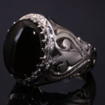 انگشتر نقره عقیق یمنی جزع کد 12567 - Image 2