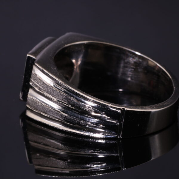 انگشتر نقره گارنت A+ کد 12550 - Image 3
