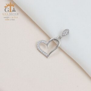 مدال نقره میکرو قلبی کد 21904