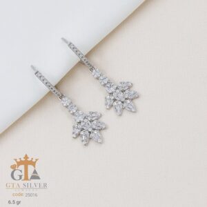 گوشواره نقره میخی میکرو کد 25016
