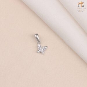 مدال نقره زنانه پروانه‌ای میکرو کد 21958