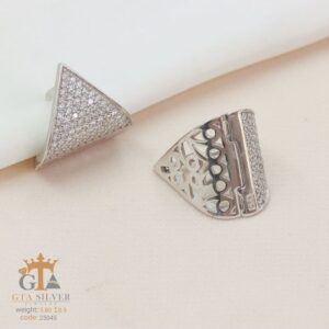 گوشواره نقره میخی میکرو کد 25045