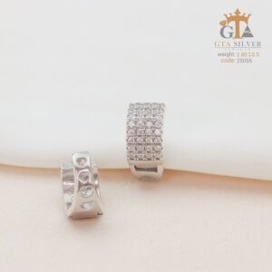 گوشواره نقره میخی میکرو کد 25055