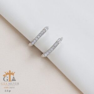 گوشواره نقره میخی میکرو کد 25014