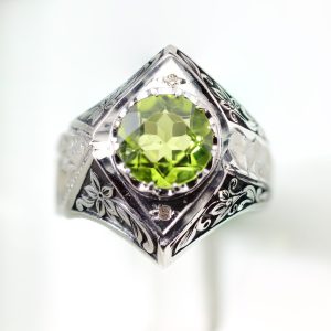 انگشتر مردانه زبرجد A+ کد 12774